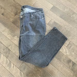 Lane Bryant Size 28 Faded Black Jeans with Detailing on Pockets Inseam 31